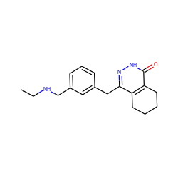 CCNCc1cccc(Cc2n[nH]c(=O)c3c2CCCC3)c1 ZINC000167833952