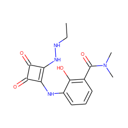 CCNNc1c(Nc2cccc(C(=O)N(C)C)c2O)c(=O)c1=O ZINC000101295208