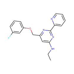 CCNc1cc(COc2cccc(F)c2)nc(-c2ccccn2)n1 ZINC000653811124