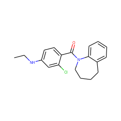 CCNc1ccc(C(=O)N2CCCCc3ccccc32)c(Cl)c1 ZINC000013835095