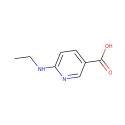 CCNc1ccc(C(=O)O)cn1 ZINC000019844636