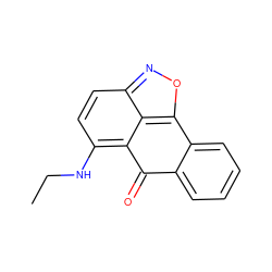 CCNc1ccc2noc3c2c1C(=O)c1ccccc1-3 ZINC000000265955