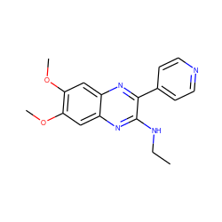 CCNc1nc2cc(OC)c(OC)cc2nc1-c1ccncc1 ZINC000115765252