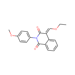 CCO/C=C1/C(=O)N(c2ccc(OC)cc2)C(=O)c2ccccc21 ZINC000002358065