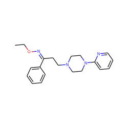 CCO/N=C(/CCN1CCN(c2ccccn2)CC1)c1ccccc1 ZINC000038147651