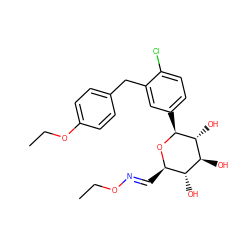 CCO/N=C/[C@H]1O[C@@H](c2ccc(Cl)c(Cc3ccc(OCC)cc3)c2)[C@H](O)[C@@H](O)[C@@H]1O ZINC000219005161