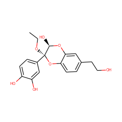 CCO[C@@]1(c2ccc(O)c(O)c2)Oc2ccc(CCO)cc2O[C@@H]1O ZINC000299852665