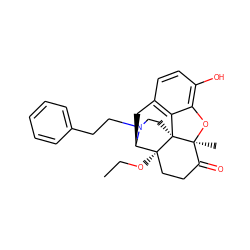 CCO[C@@]12CCC(=O)[C@]3(C)Oc4c(O)ccc5c4[C@]13CCN(CCc1ccccc1)[C@@H]2C5 ZINC000013643645