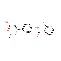 CCO[C@@H](CC(=O)O)c1ccc(NC(=O)c2ccccc2C)cc1 ZINC000473109845