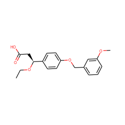 CCO[C@@H](CC(=O)O)c1ccc(OCc2cccc(OC)c2)cc1 ZINC000146705843