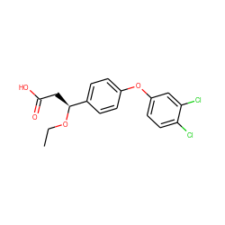 CCO[C@@H](CC(=O)O)c1ccc(Oc2ccc(Cl)c(Cl)c2)cc1 ZINC000473098172