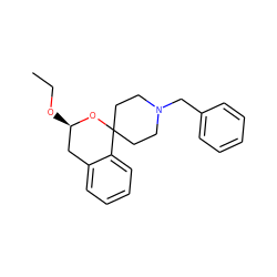 CCO[C@@H]1Cc2ccccc2C2(CCN(Cc3ccccc3)CC2)O1 ZINC000013472054