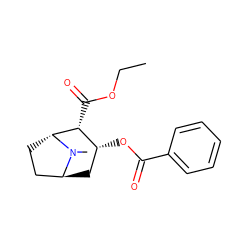 CCOC(=O)[C@@H]1[C@H](OC(=O)c2ccccc2)C[C@H]2CC[C@H]1N2C ZINC000248317782