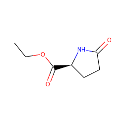 CCOC(=O)[C@@H]1CCC(=O)N1 ZINC000004100872