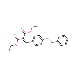 CCOC(=O)C(=Cc1ccc(OCc2ccccc2)cc1)C(=O)OCC ZINC000039215581