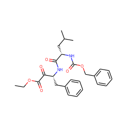 CCOC(=O)C(=O)[C@@H](Cc1ccccc1)NC(=O)[C@H](CC(C)C)NC(=O)OCc1ccccc1 ZINC000013833707