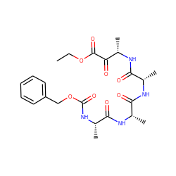 CCOC(=O)C(=O)[C@H](C)NC(=O)[C@H](C)NC(=O)[C@H](C)NC(=O)[C@H](C)NC(=O)OCc1ccccc1 ZINC000027325626