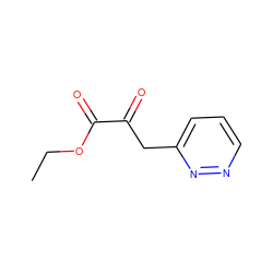 CCOC(=O)C(=O)Cc1cccnn1 ZINC000001592347