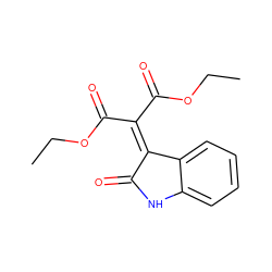 CCOC(=O)C(C(=O)OCC)=C1C(=O)Nc2ccccc21 ZINC000001582045