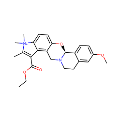 CCOC(=O)C1=C(C)[N+](C)(C)c2ccc3c(c21)CN1CCc2cc(OC)ccc2[C@@H]1O3 ZINC000299818523