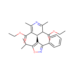 CCOC(=O)C1=C(C)N=C(C)C(C(=O)OCC)[C@H]1c1c(-c2ccccc2)noc1C(C)C ZINC000026385025