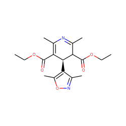 CCOC(=O)C1=C(C)N=C(C)C(C(=O)OCC)[C@H]1c1c(C)noc1C ZINC000026385021