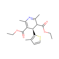 CCOC(=O)C1=C(C)N=C(C)C(C(=O)OCC)[C@H]1c1sccc1C ZINC000017511217