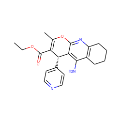 CCOC(=O)C1=C(C)Oc2nc3c(c(N)c2[C@@H]1c1ccncc1)CCCC3 ZINC000028968777