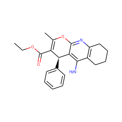 CCOC(=O)C1=C(C)Oc2nc3c(c(N)c2[C@H]1c1ccccc1)CCCC3 ZINC000013837567