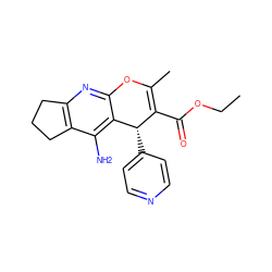 CCOC(=O)C1=C(C)Oc2nc3c(c(N)c2[C@H]1c1ccncc1)CCC3 ZINC000028968771