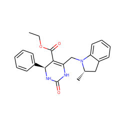 CCOC(=O)C1=C(CN2c3ccccc3C[C@@H]2C)NC(=O)N[C@H]1c1ccccc1 ZINC000001355887