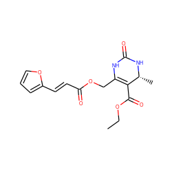 CCOC(=O)C1=C(COC(=O)/C=C/c2ccco2)NC(=O)N[C@@H]1C ZINC000006053450