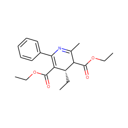 CCOC(=O)C1=C(c2ccccc2)N=C(C)C(C(=O)OCC)[C@@H]1CC ZINC000100037930