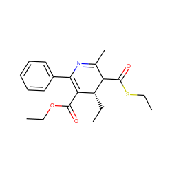 CCOC(=O)C1=C(c2ccccc2)N=C(C)C(C(=O)SCC)[C@@H]1CC ZINC000100038033