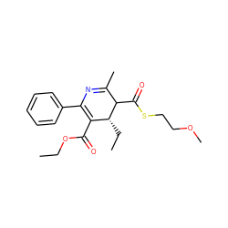 CCOC(=O)C1=C(c2ccccc2)N=C(C)C(C(=O)SCCOC)[C@@H]1CC ZINC000100038019