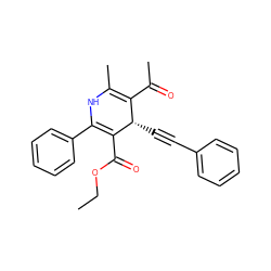 CCOC(=O)C1=C(c2ccccc2)NC(C)=C(C(C)=O)[C@@H]1C#Cc1ccccc1 ZINC000026578856