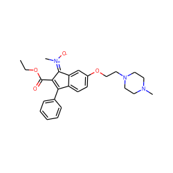 CCOC(=O)C1=C(c2ccccc2)c2ccc(OCCN3CCN(C)CC3)cc2/C1=[N+](/C)[O-] ZINC000101141169