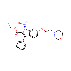 CCOC(=O)C1=C(c2ccccc2)c2ccc(OCCN3CCOCC3)cc2/C1=[N+](\C)[O-] ZINC000028956047