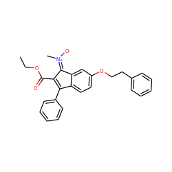 CCOC(=O)C1=C(c2ccccc2)c2ccc(OCCc3ccccc3)cc2/C1=[N+](/C)[O-] ZINC000101141151