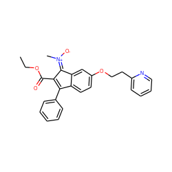 CCOC(=O)C1=C(c2ccccc2)c2ccc(OCCc3ccccn3)cc2/C1=[N+](/C)[O-] ZINC000100072968