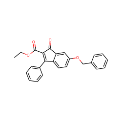 CCOC(=O)C1=C(c2ccccc2)c2ccc(OCc3ccccc3)cc2C1=O ZINC000036472960