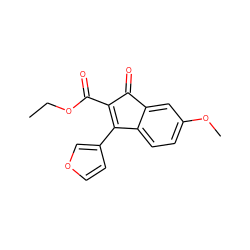 CCOC(=O)C1=C(c2ccoc2)c2ccc(OC)cc2C1=O ZINC000036472821