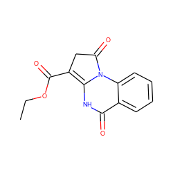 CCOC(=O)C1=C2NC(=O)c3ccccc3N2C(=O)C1 ZINC000006179327