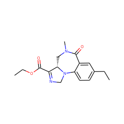 CCOC(=O)C1=NCN2c3ccc(CC)cc3C(=O)N(C)C[C@@H]12 ZINC000040846968