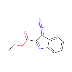 CCOC(=O)C1=Nc2ccccc2C1=[N+]=[N-] ZINC000004762843