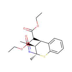 CCOC(=O)C1C(C)=N[C@]2(C)Sc3ccccc3[C@H]1[C@@H]2C(=O)OCC ZINC000100665529