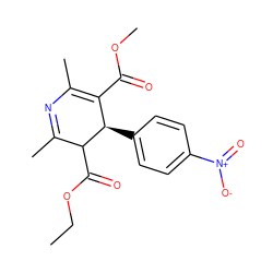 CCOC(=O)C1C(C)=NC(C)=C(C(=O)OC)[C@H]1c1ccc([N+](=O)[O-])cc1 ZINC000013285567