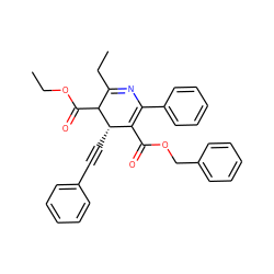 CCOC(=O)C1C(CC)=NC(c2ccccc2)=C(C(=O)OCc2ccccc2)[C@@H]1C#Cc1ccccc1 ZINC000026578142