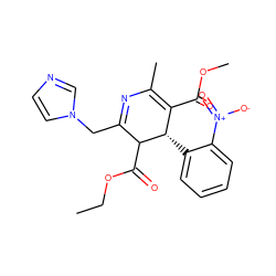 CCOC(=O)C1C(Cn2ccnc2)=NC(C)=C(C(=O)OC)[C@@H]1c1ccccc1[N+](=O)[O-] ZINC000027724648