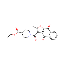 CCOC(=O)C1CCN(C(=O)c2c(C)oc3c2C(=O)c2ccccc2C3=O)CC1 ZINC000000937963